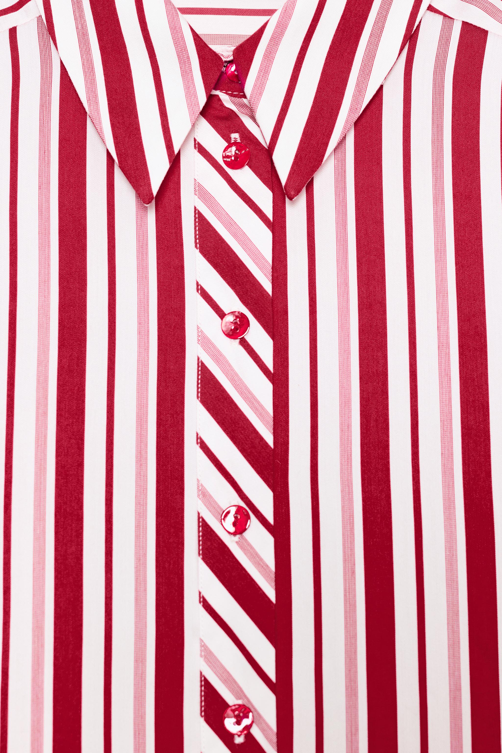 CHEMISE À RAYURES MANCHES RETROUSSÉES